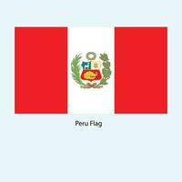 vlag van Peru, republiek van Peru. vector illustratie. nationaal vlag.
