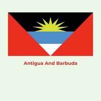 de antigua en Barbuda vlag vector