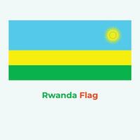 de rwanda vlag vector