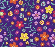 naadloos patroon met kleurrijk bloemen voor bloesem achtergrond concept illustratie vector