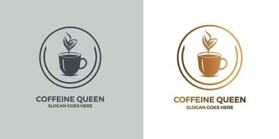 koffie kop logo. vector illustratie. vrij vector
