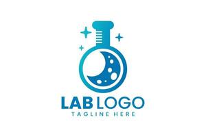 vlak modern gemakkelijk laboratorium logo sjabloon icoon symbool vector ontwerp illustratie