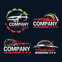 reeks van auto garage logo ontwerp sjabloon vector