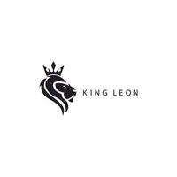 leeuw hoofd ontwerp logo vector