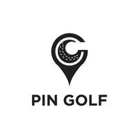 inspirerend golf logo Aan wit achtergrond vector