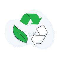 promoten recycling met deze icoon. perfect voor symboliseert recyclebaar materialen, duurzaamheid, en verspilling vermindering. vector