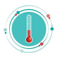 thermometer warmte inhoudsopgave vector illustratie grafisch icoon symbool