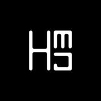 hmj brief logo vector ontwerp, hmj gemakkelijk en modern logo. hmj luxueus alfabet ontwerp