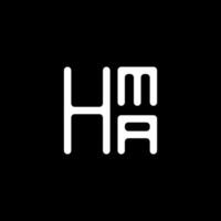 hma brief logo vector ontwerp, hma gemakkelijk en modern logo. hma luxueus alfabet ontwerp