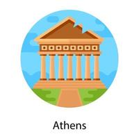 athene land mark vector