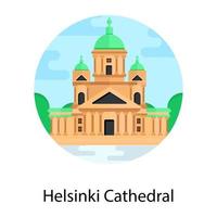 helsinki kathedraal bezienswaardigheid vector