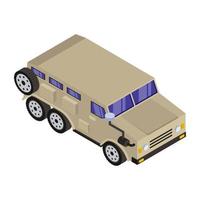 leger jeep en transport vector
