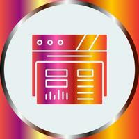 dashboard vector pictogram