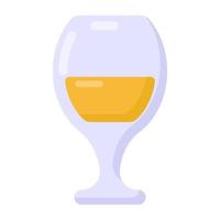 wijnglas en beer vector