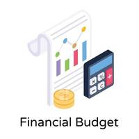boekhoudkundige en financiële begroting vector