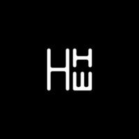 hhw brief logo vector ontwerp, hhw gemakkelijk en modern logo. hhw luxueus alfabet ontwerp