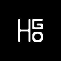 hgo brief logo vector ontwerp, hgo gemakkelijk en modern logo. hgo luxueus alfabet ontwerp