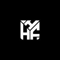 hhf brief logo vector ontwerp, hhf gemakkelijk en modern logo. hhf luxueus alfabet ontwerp