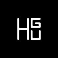 hgu brief logo vector ontwerp, hgu gemakkelijk en modern logo. hgu luxueus alfabet ontwerp