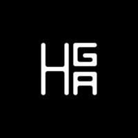 hga brief logo vector ontwerp, hga gemakkelijk en modern logo. hga luxueus alfabet ontwerp