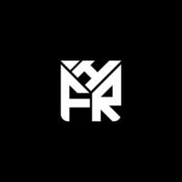 hfr brief logo vector ontwerp, hfr gemakkelijk en modern logo. hfr luxueus alfabet ontwerp