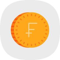 Zwitsers franc vector icoon ontwerp