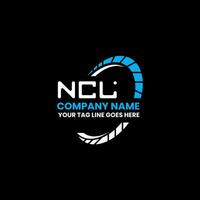 ncl brief logo vector ontwerp, ncl gemakkelijk en modern logo. ncl luxueus alfabet ontwerp