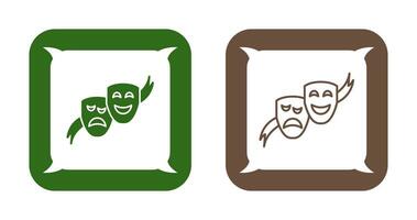 theater maskers vector icoon