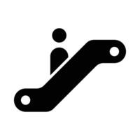 roltrap vector glyph icoon voor persoonlijk en reclame gebruiken.