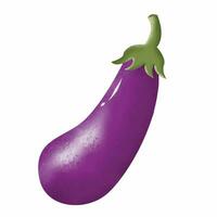 aubergine aquarel clipart vector