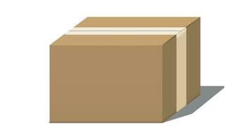 karton inpakken doos voor pakket of levering vector