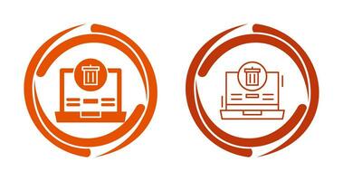 prullenbak vector pictogram