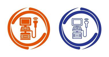 echografie machine vector icoon