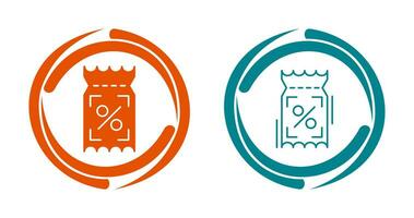 kortingsbonnen vector icoon
