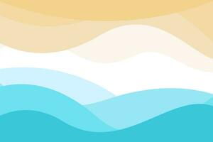 zomer zee strand ontwerp achtergrond. sjabloon zomer concept. vector illustratie