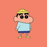 shinchan in school- fdress vector