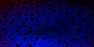donkerblauw, rood vector driehoek mozaïek sjabloon.