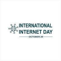 Internationale internet dag. Internationale internet dag vector illustratie concept achtergrond. internet dag creatief concept.web