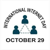 Internationale internet dag. Internationale internet dag vector illustratie concept achtergrond. internet dag creatief concept.web