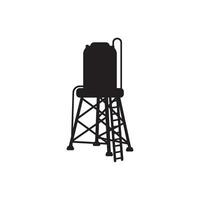 water toren vector icoon illustratie logo ontwerp.