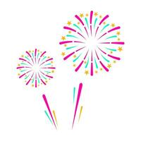 vuurwerk gelukkig nieuw jaren element vector . vuurwerk feestelijk viering .