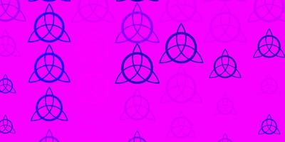 lichtpaars, roze vectorpatroon met magische elementen. vector