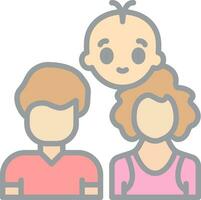 familie vector icoon ontwerp