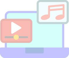 muziek- video vector icoon ontwerp