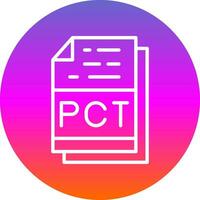 pct het dossier formaat vector icoon ontwerp
