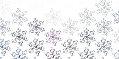 lichtblauwe vector natuurlijke lay-out met bloemen.