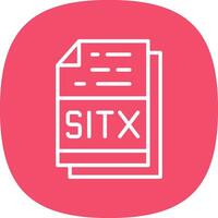 sitx het dossier formaat vector icoon ontwerp