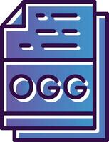 ogg het dossier formaat vector icoon ontwerp