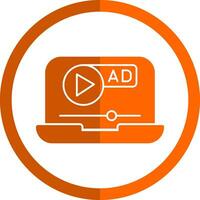 video advertentie vector icoon ontwerp