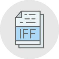 iff het dossier formaat vector icoon ontwerp